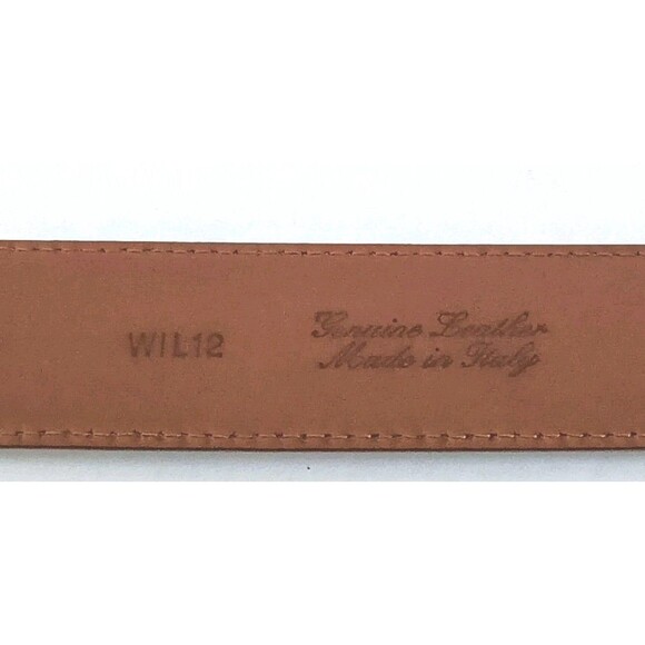 Brooks Brothers Dress Belt Dark Brown Italian Leather Sz 38 Made in ITALY W1L12 - Picture 3 of 10